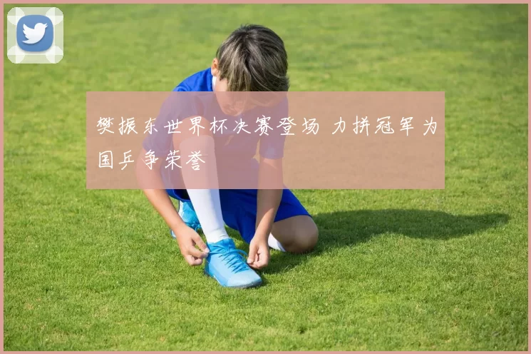 樊振东世界杯决赛登场 力拼冠军为国乒争荣誉