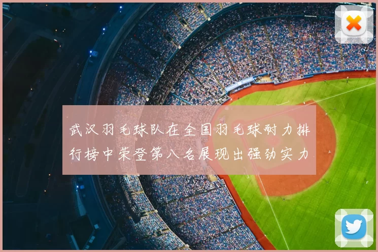 武汉羽毛球队在全国羽毛球耐力排行榜中荣登第八名展现出强劲实力与潜力