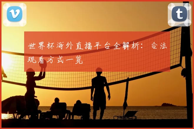 世界杯海外直播平台全解析:合法观看方式一览