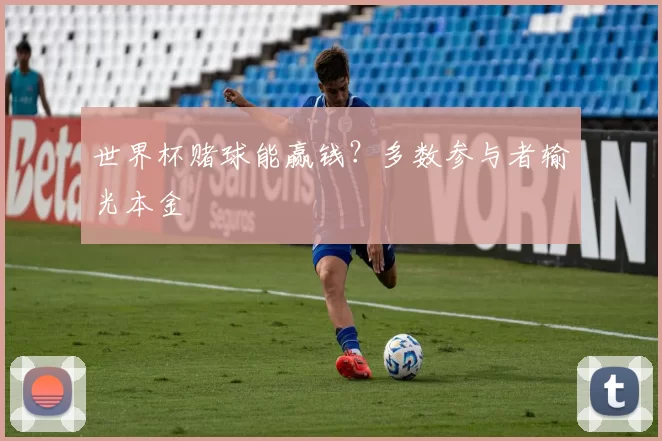 世界杯赌球能赢钱？多数参与者输光本金