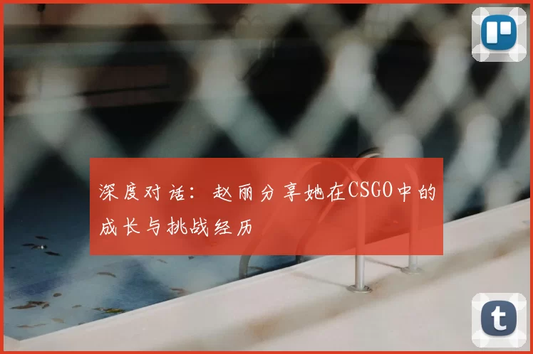 深度对话：赵丽分享她在CSGO中的成长与挑战经历